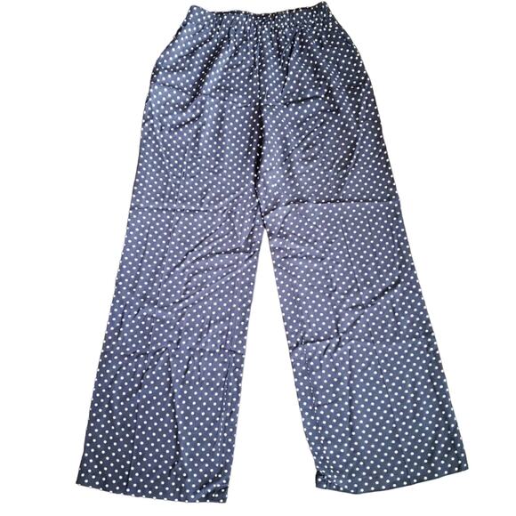 Cynthia Rowley Wide Leg Casual Pants Lounge Loose Fit Navy - S - Picture 5 of 10